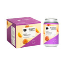 Kuppa KOMBUCHA - 杯子紅茶菌 芒果+熱情果味 發酵茶 330ml (4罐) (零糖, 益生菌, 康普茶,香港品牌, 香港制造)