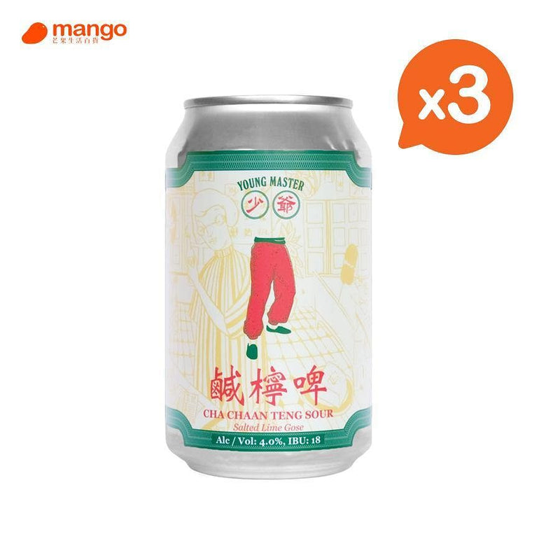 少爺啤 - 鹹檸啤 Cha Chaan Teng Sour 香港手工啤酒 330ml (3罐) -  Mango Store