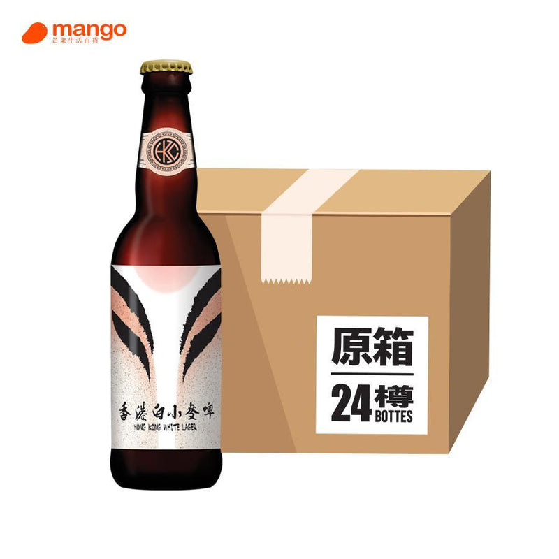 香港啤酒 - 香港白小麥啤Hong Kong White Lager 香港本地手工啤酒 330ml (原箱24樽) -  Mango Store