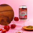 閣樓釀造 - Strawberry Yerba Mate Sparkling Tea 有汽士多啤梨瑪黛茶 330ml (士多啤梨清香, 瑪黛茶,提神, 健康咖啡, 抗氧化, 香港品牌, 香港製造)