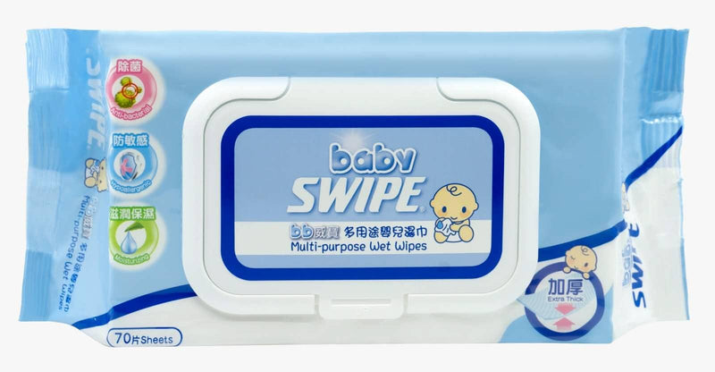 威寶Swipe - bb威寶多用途嬰兒濕巾 (70片) -  Mango Store