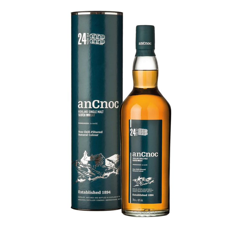 AnCnoc - 24 Years Old Single Malt Scotch Whisky 蘇格蘭24年單一麥芽威士忌 700ml -  Mango Store