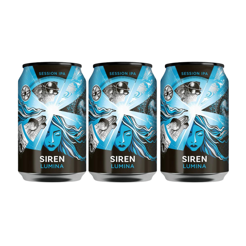 ﻿﻿Siren - Lumina Session IPA Craft Beer - 330ml (3 cans)