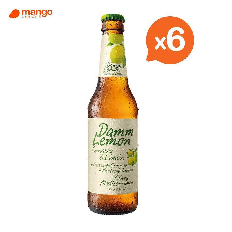 Estrella Damm - Damm Lemon檸檬啤酒 330ml (6樽) -  Mango Store
