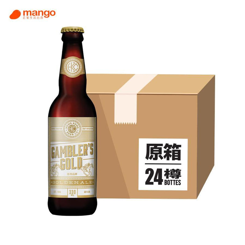 香港啤酒 - 賭神金幣金艾爾Gambler's Gold Golden Ale 香港本地手工啤酒 330ml (原箱24樽) -  Mango Store