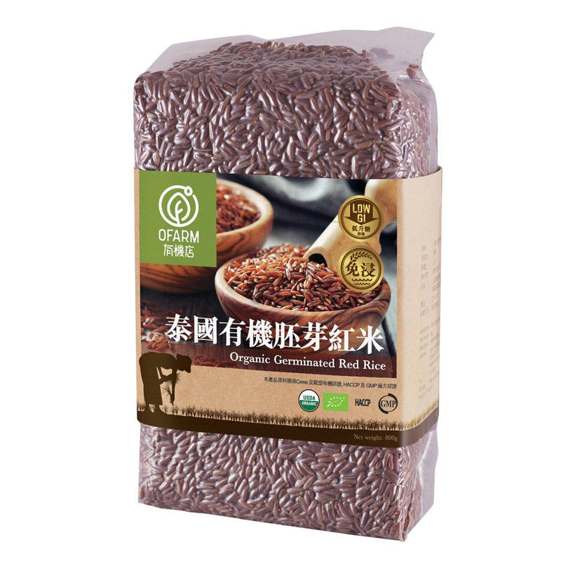 O'Farm - 泰國有機胚芽紅米 - 800g -  Mango Store