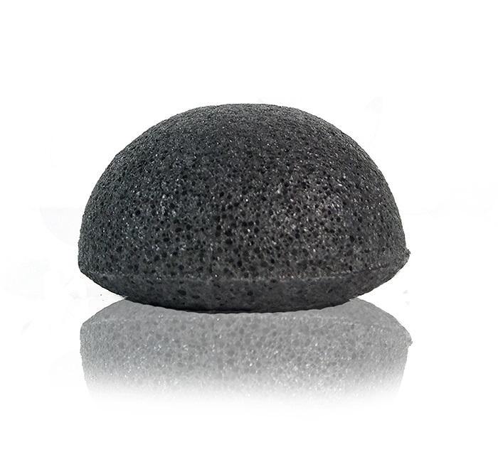 KUU竹炭蒟蒻海棉(黑色）- 適合粉刺暗瘡、油性和問題性皮膚 -  Mango Store