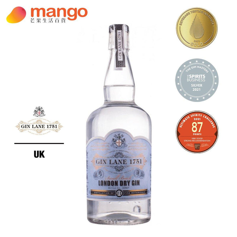 Gin Lane 1751 - British London Dry Gin 英國倫敦乾琴酒 - 700ml -  Mango Store