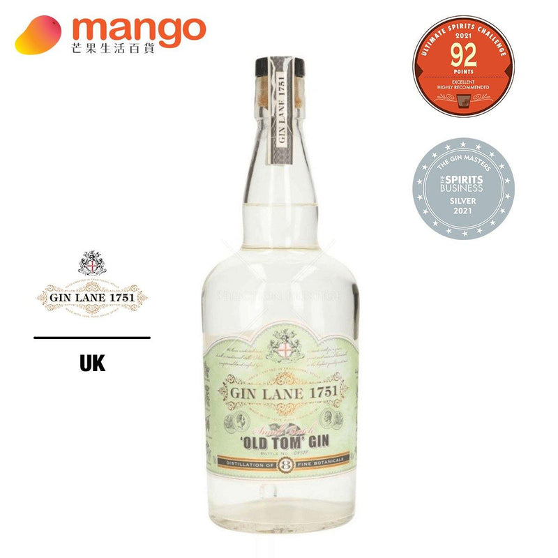 Gin Lane 1751 - British Old Tom Gin 英國老湯姆琴酒 - 700ml -  Mango Store