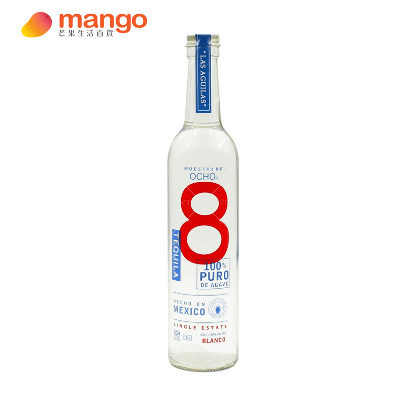Tequila Ocho - Tequila Ocho Blanco (2018 El Bajio) 墨西哥龍舌蘭酒 500ml -  Mango Store