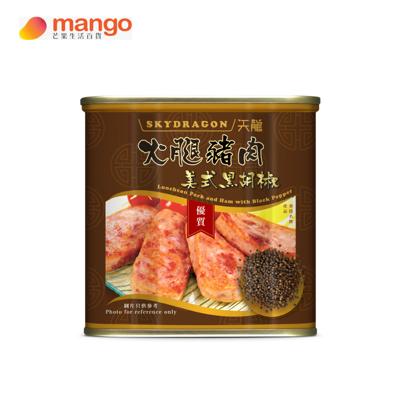 天龍牌 - 美式黑胡椒火腿豬肉 -340克