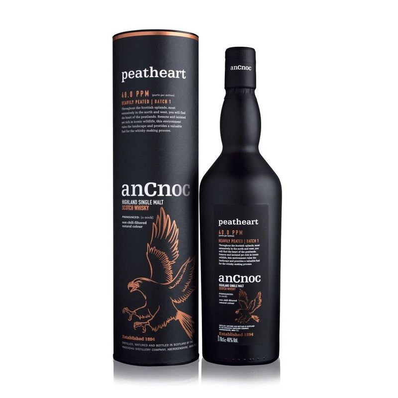 AnCnoc - Peatheart Single Malt Scotch Whisky 蘇格蘭泥煤單一麥芽威士忌 700ml -  Mango Store