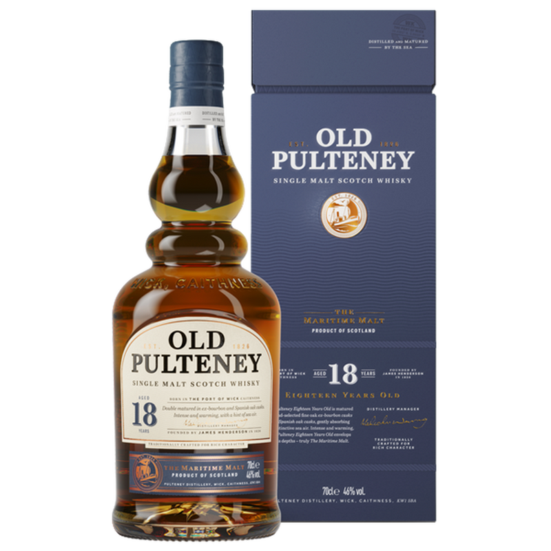 Old Pulteney - 18 Years Old Single Malt Scotch Whisky 蘇格蘭18年單一麥芽威士忌 700ml -  Mango Store