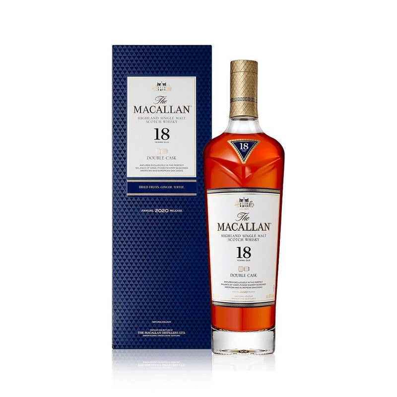 The Macallan麥卡倫 - 18 Years Old Highland Single Malt Double Cask Scotch Whisky 蘇格蘭18年單一麥芽雙桶威士忌 700ml -  Mango Store
