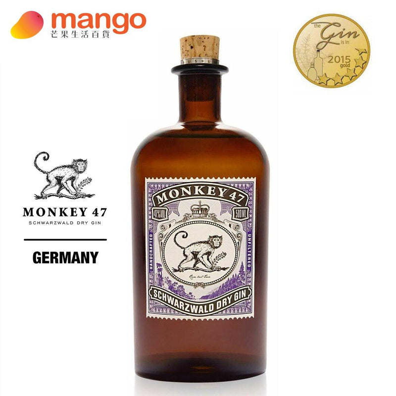 Monkey 47 Dry German Gin 德國猴子47乾型琴酒  - 500ml -  Mango Store