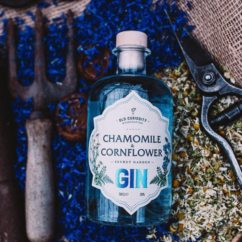 The Old Curiosity Distillery - Secret Garden Gin Chamomile & Cornflower 蘇格蘭秘密花園洋甘菊矢車菊琴酒 500ml -  Mango Store