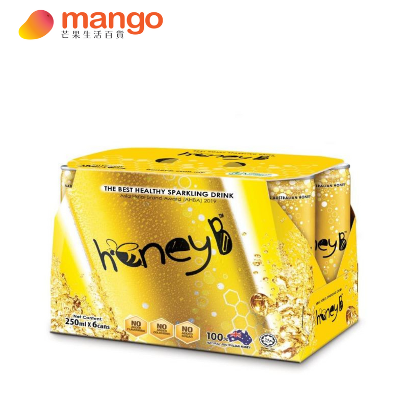 Honey B - Sparkling Honey Drink 有汽蜜糖飲品 250ml (6罐)