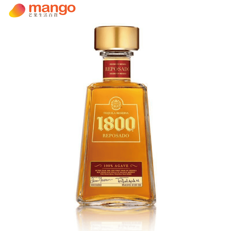 1800 Tequila - Reposado Tequila 墨西哥輕熟成龍舌蘭酒 750ml -  Mango Store