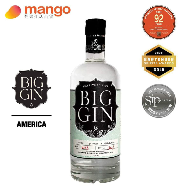 Captive Spirits - Big Gin 美國琴酒 750ml -  Mango Store