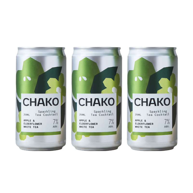 Chako - Apple & Elderflower White Tea Sparkling Tea Cocktail 蘋果接骨木花白茶氣泡雞尾酒 - 250ml (3罐)