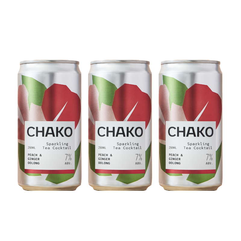 Chako - Peach & Ginger Oolong Sparkling Tea Cocktail 香桃薑味烏龍茶氣泡雞尾酒 - 250ml (3罐)