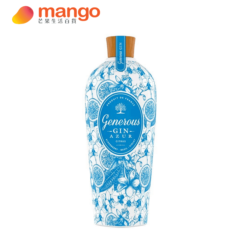 Generous Gin - Azur Gin 法國蔚藍琴酒 700ml -  Mango Store