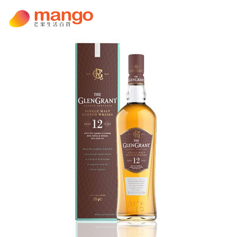 Glen Grant - 12 Year Old Single Malt Scotch Whisky 蘇格蘭12年單一麥芽威士忌 - 700ml -  Mango Store