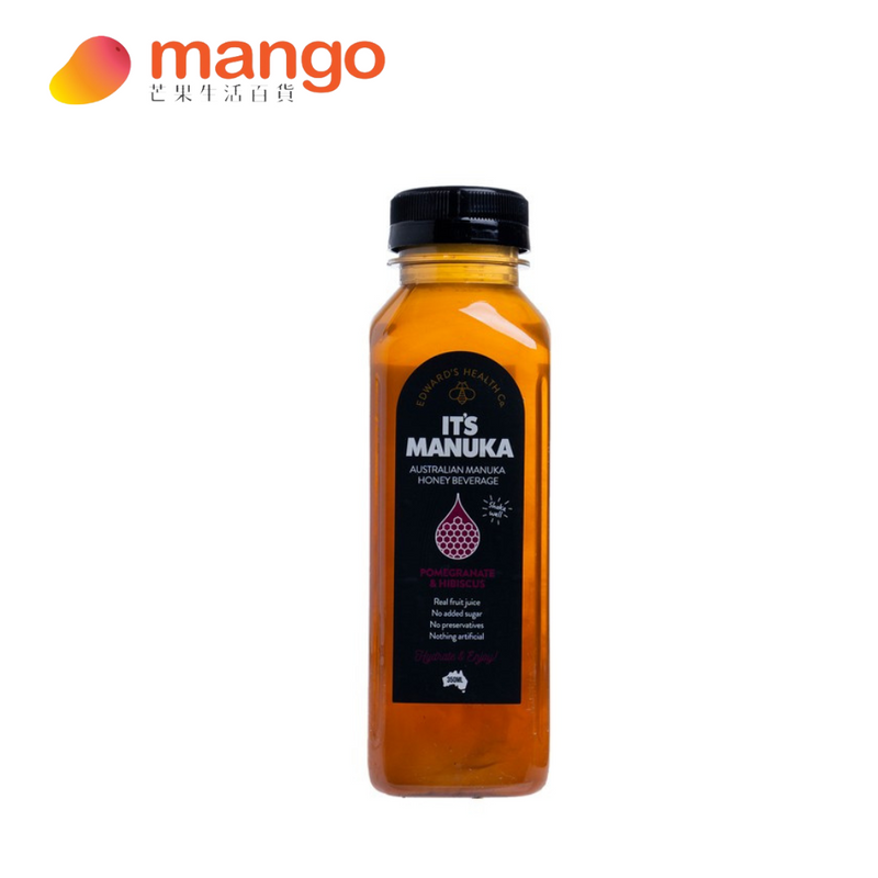 It's Manuka - It's Manuka Pomegranate &  Hibiscus Honey Drink 天然麥盧卡蜜糖飲品(红石榴洛神花) 350ml