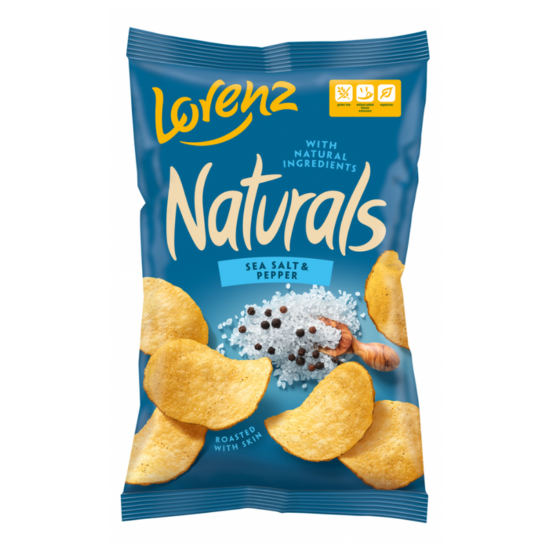 Lorenz - Naturals Sea Salt & Pepper Chips 德國全天然海鹽黑椒薯片100g