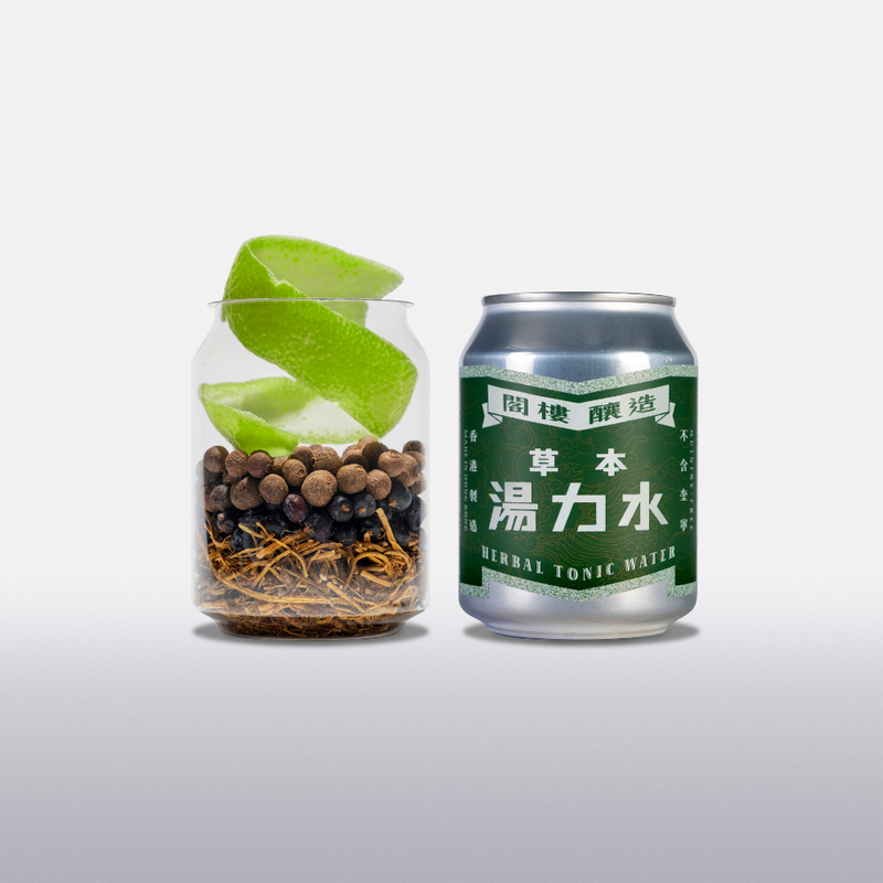 閣樓釀造 - Herbal Tonic Water 草本湯力 250ml (4罐) (草本湯力, 香港品牌, 香港製造, 薄荷香味)