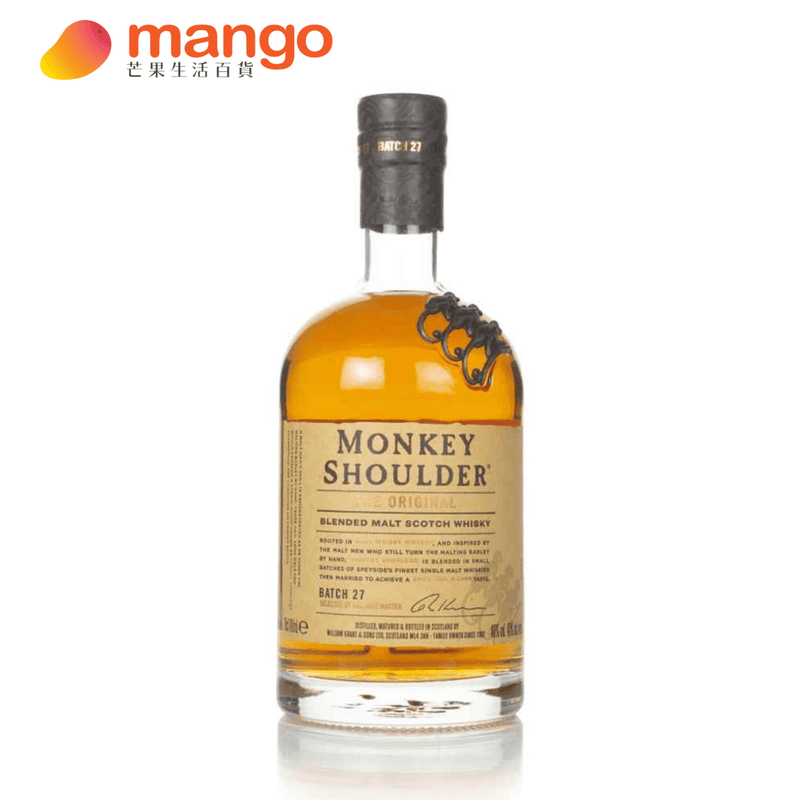 Monkey  Shoulder - Blended Malt Scotch Whisky 三隻猴子蘇格蘭調和麥芽威士忌 700ml -  Mango Store