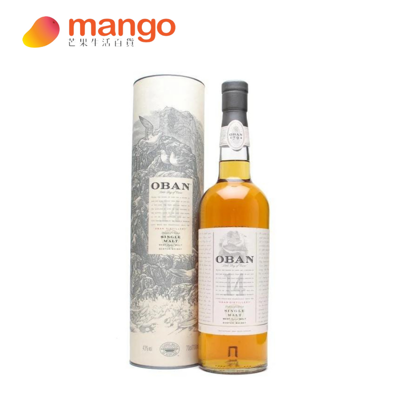 Oban 14 Years Single Malt Whisky - 歐本14年單一麥芽蘇格蘭威士忌 - 700ml