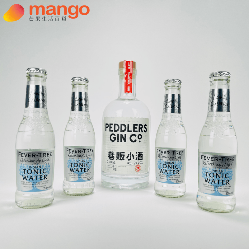 Peddlers Shanghai Gin 巷販小酒 上海琴酒 - 750ml Gin Tonic Set 精選組合 -  Mango Store