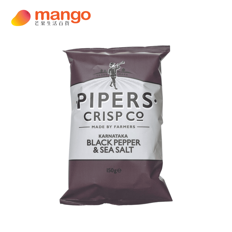 Pipers Crisps - Potato Chips Black Pepper & Sea Salt 黑椒海鹽味薯片 150g -  Mango Store