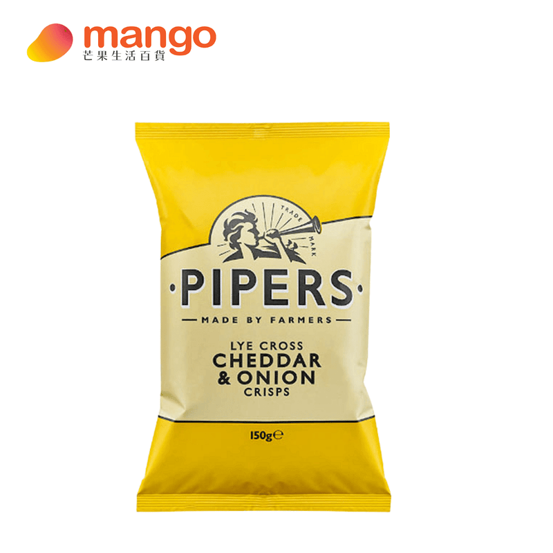 Pipers Crisps - Potato Chips Cheddar & Onion 車打芝士洋蔥味薯片 150g -  Mango Store