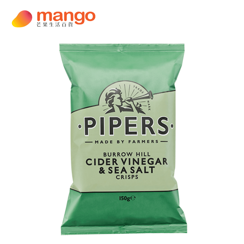 Pipers Crisps - Potato Chips Cider Vinegar & Sea Salt 蘋果醋海鹽味薯片 150g -  Mango Store