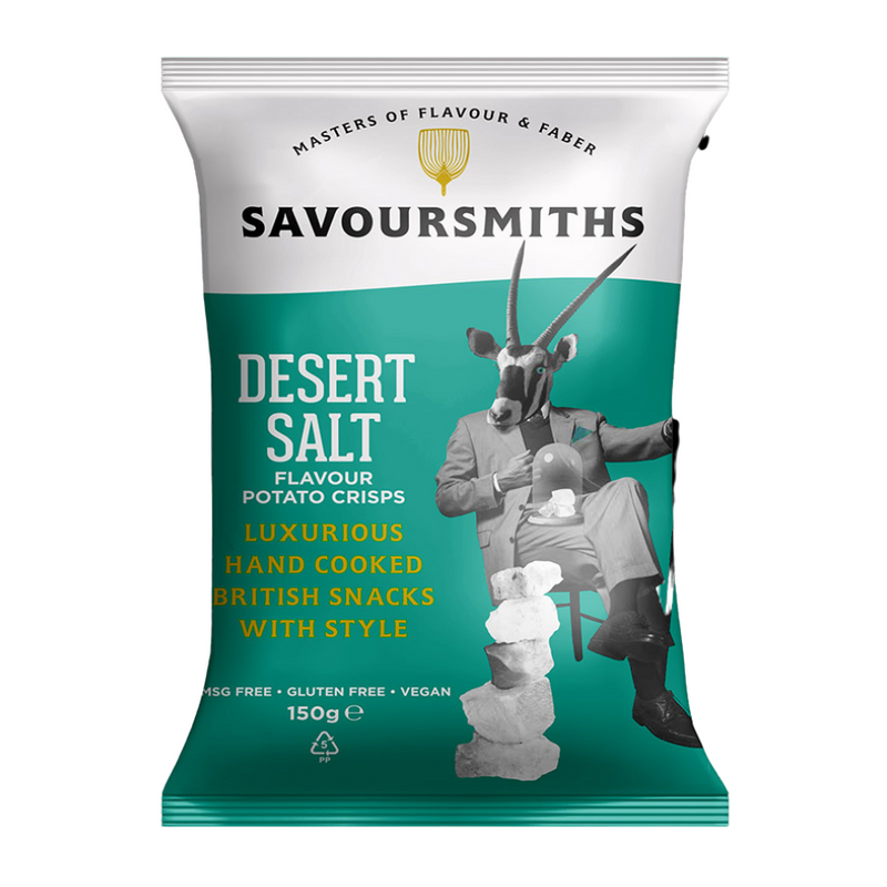 Savoursmiths - Desert Salt 卡拉哈里沙漠鹽手工製薯片 150g (素食、天然、無添加美味零食)