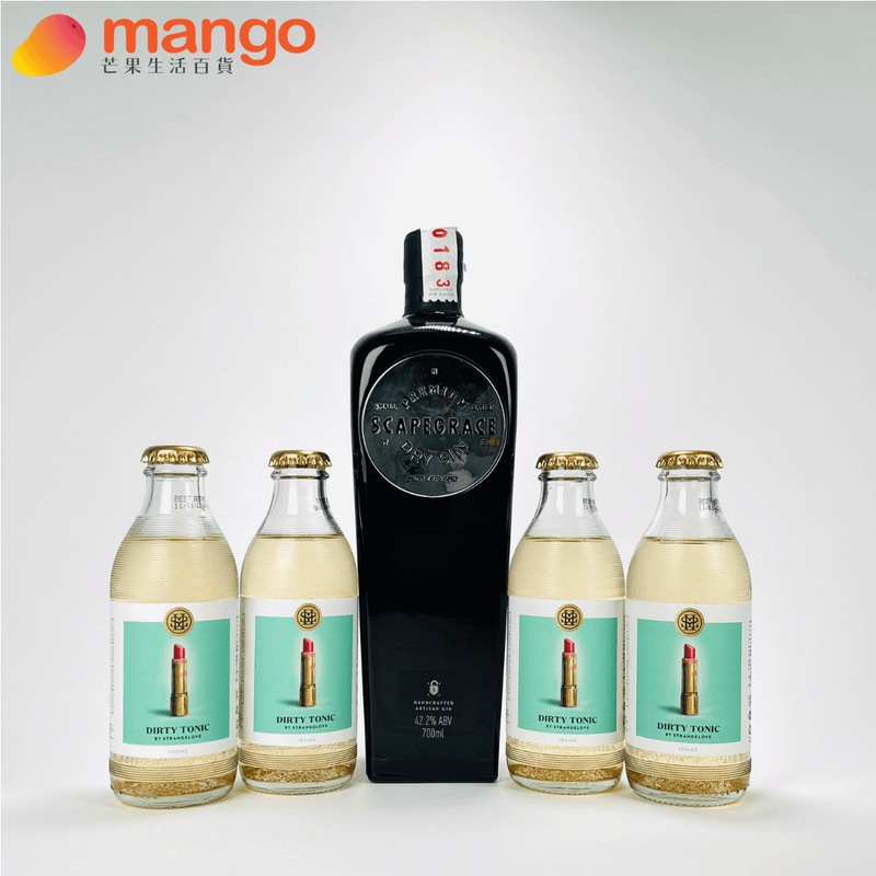Scapegrace 淘氣鬼 - Classic New Zealand Dry Gin 紐西蘭銀牌經典乾琴酒 700ml Gin Tonic Set 精選組合 -  Mango Store