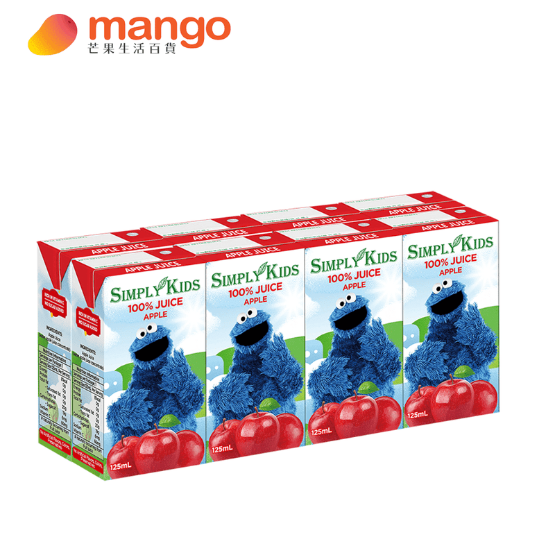 Simply Kids - 100% Apple Juice 蘋果汁 (8x125ml) -  Mango Store