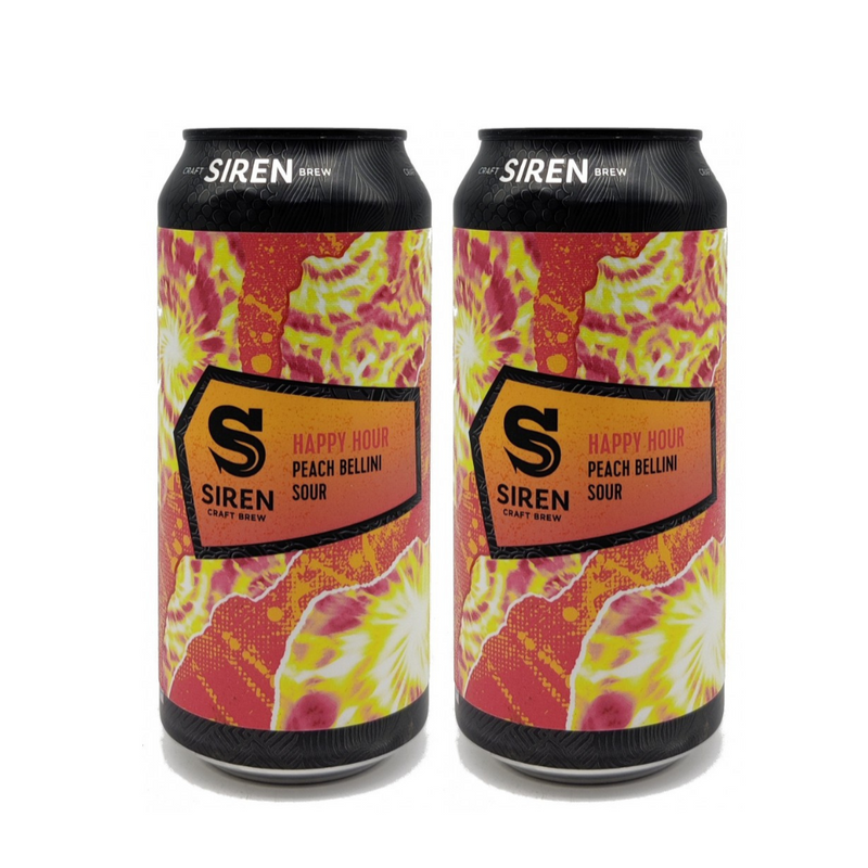 Siren - Happy Hour Peach Bellini Sour 英格蘭限量版手工啤酒 - 440ml (2罐)