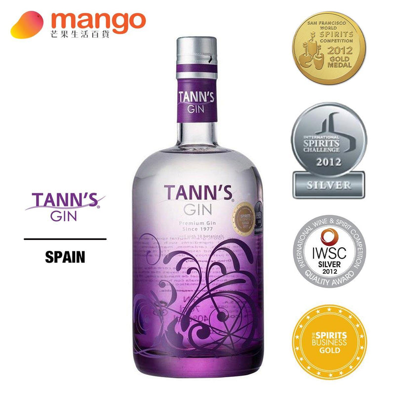 Tann's - Premium Gin 西班牙玫瑰琴酒 700ml -  Mango Store
