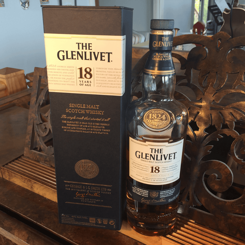 The Glenlivet 格蘭利威 - 18 Years Old Single Malt Scotch Whisky 蘇格蘭18年單一麥芽威士忌 700ml -  Mango Store