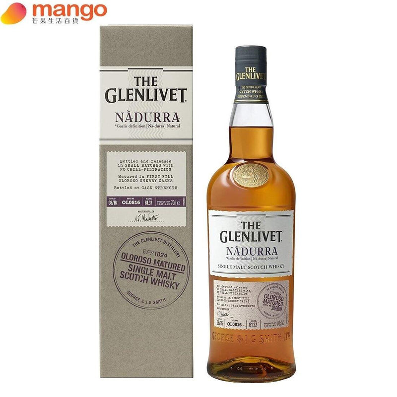 The Glenlivet 格蘭利威 -Nàdurra Oloroso Cask Strength Single Malt Scotch Whisky 蘇格蘭Nàdurra雪梨桶單一麥芽威士忌 700ml -  Mango Store
