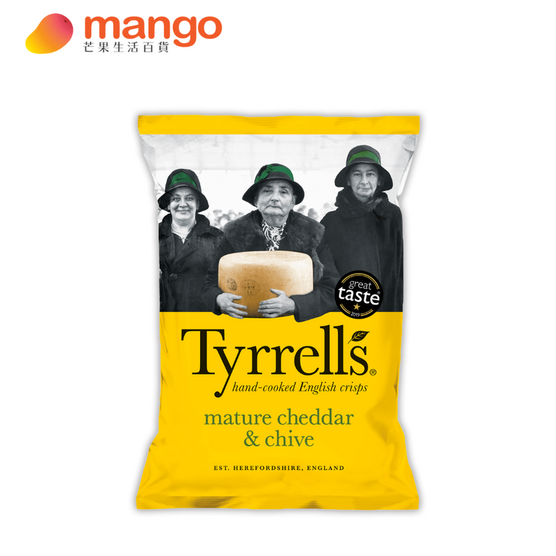 Tyrrells - Chedder Cheese and Chive Chips 車打芝士香蔥薯片 40g