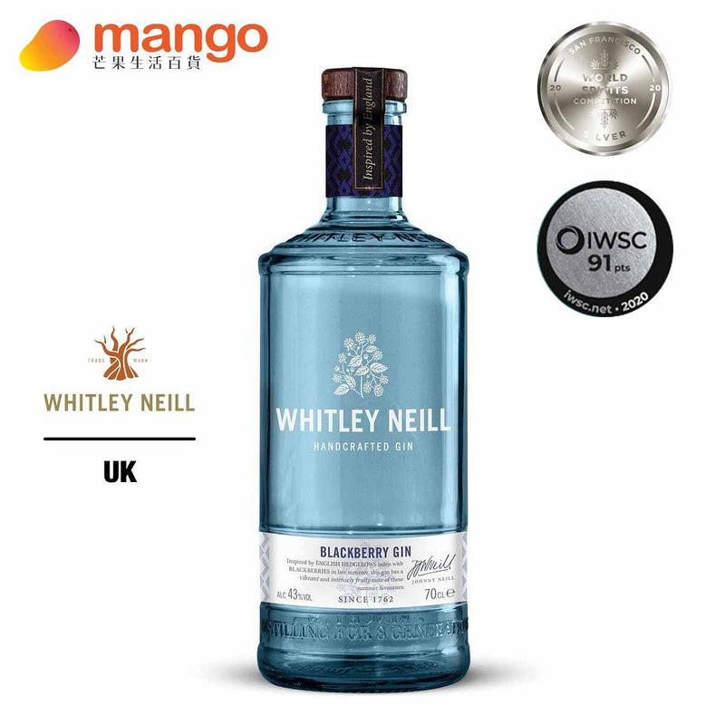 Whitley Neill 惠特利尼爾 - Blackberry Gin 英國黑莓琴酒 700ml -  Mango Store