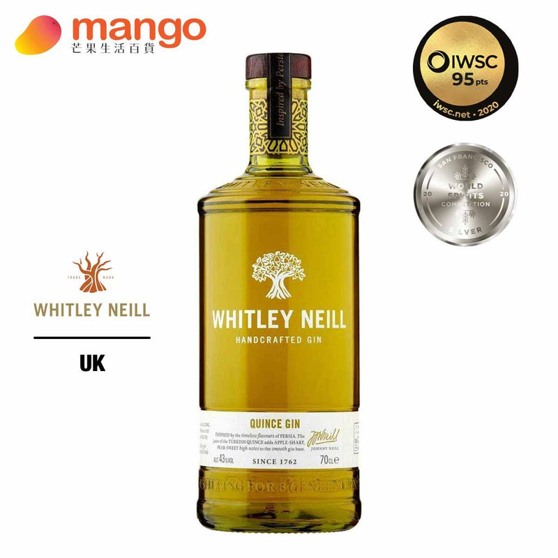 Whitley Neill 惠特利尼爾 - Quince Gin 英國木梨琴酒 700ml -  Mango Store