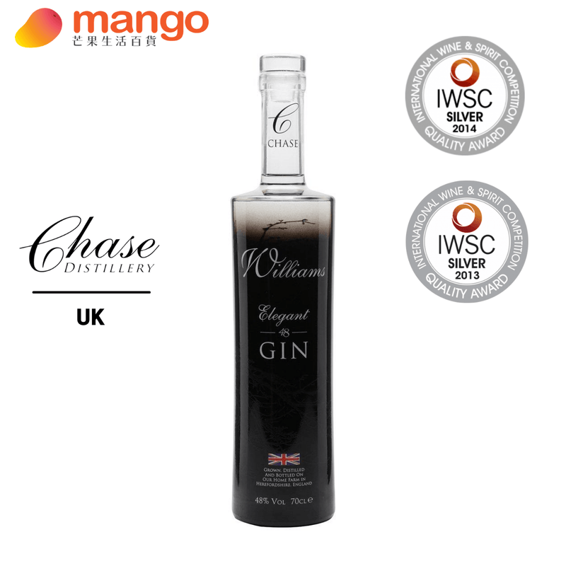 Chase Williams Elegant 48 Gin 英國威廉48琴酒 700ml -  Mango Store