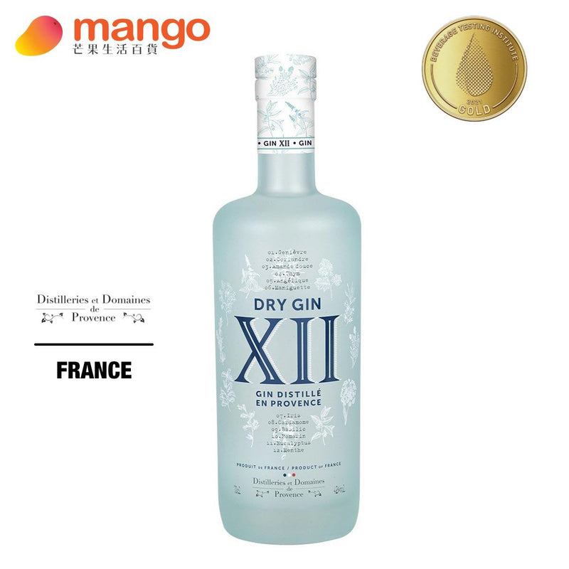 Distilleries et Domaines de Provence - Gin XII Dry Gin 法國XII乾型琴酒 700ml -  Mango Store