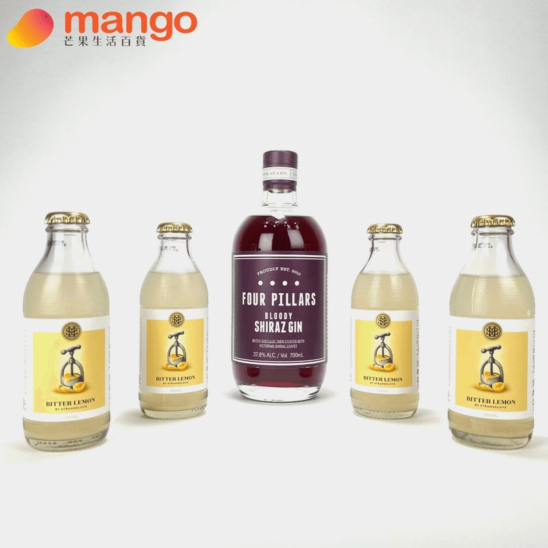 Four Pillars - Bloody Shiraz Australian Gin 澳洲西拉葡萄琴酒 700ml Gin Tonic Set 精選組合 -  Mango Store