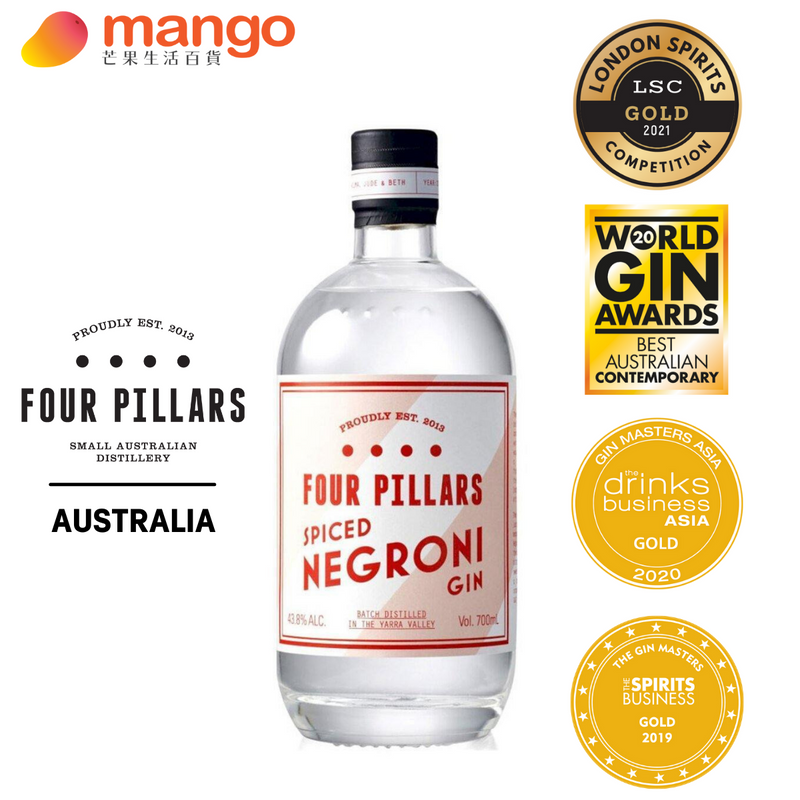 Four Pillars - Spiced Negroni Australian Gin 澳洲內格羅尼香料琴酒 700ml -  Mango Store